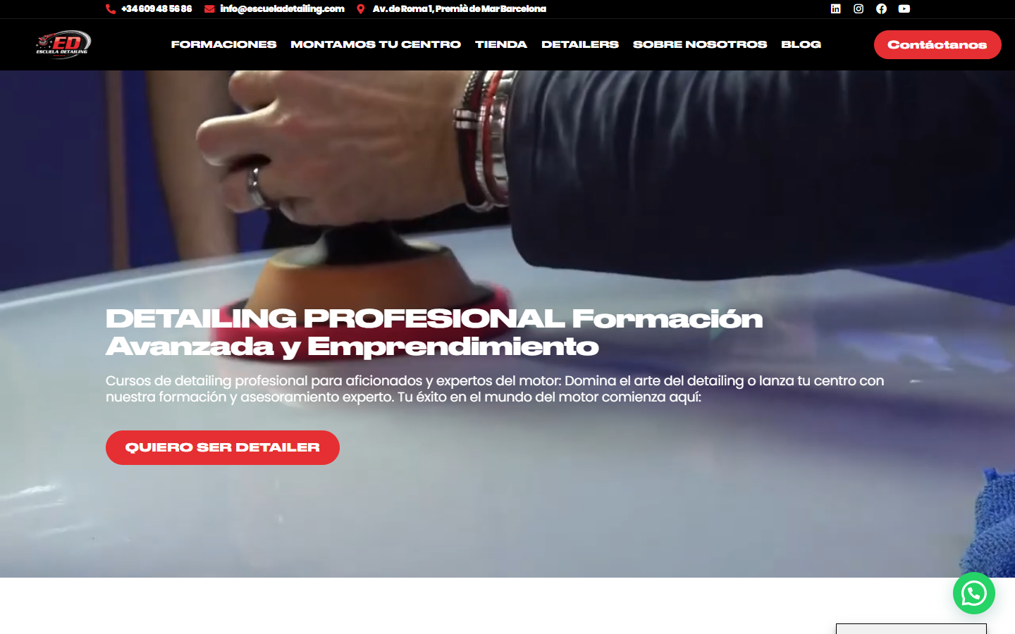 Ejemplo de web profesional moderna